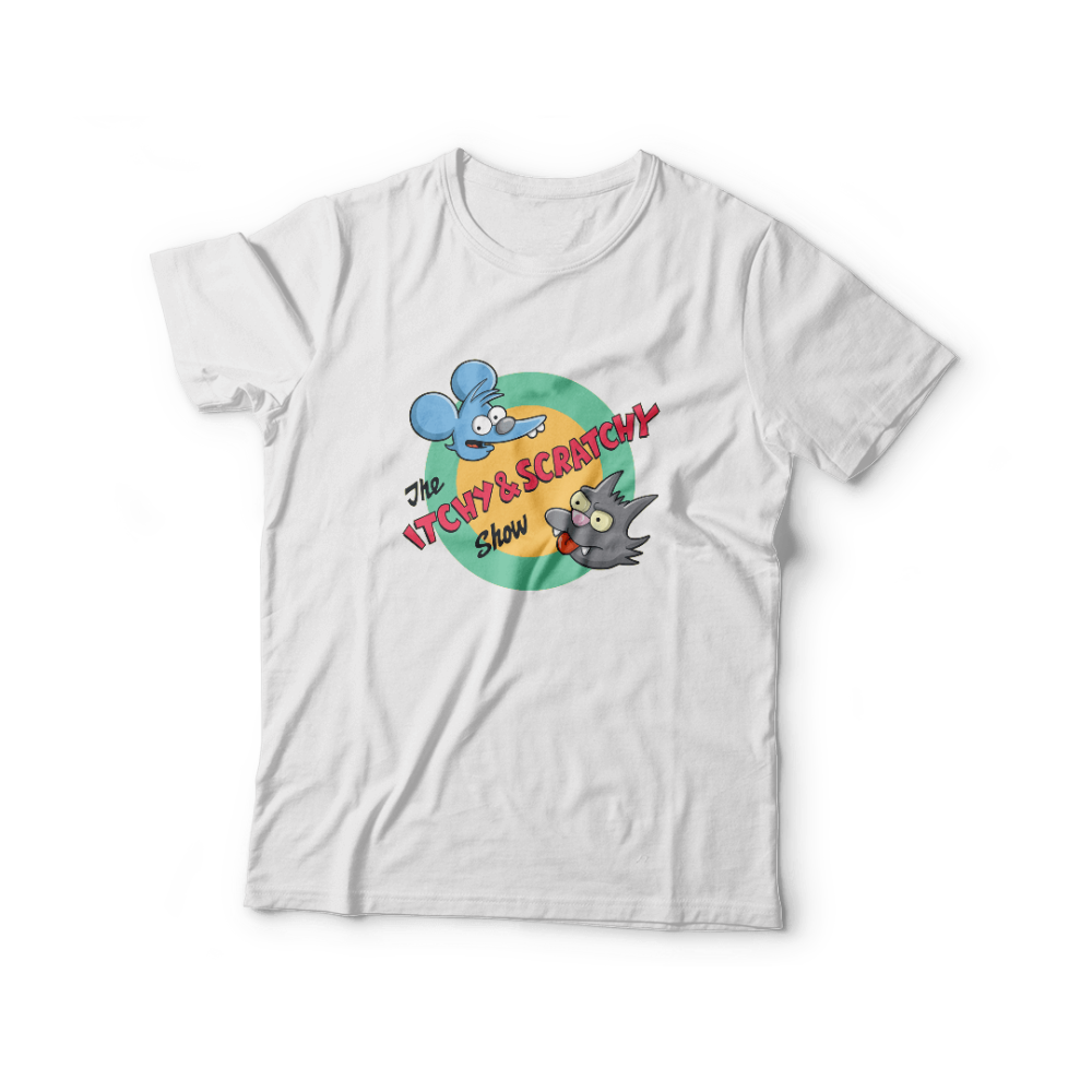 M-REM-BLA-SMP-TOMYDALY Remera The Simpsons: Tomy y Daly – 1