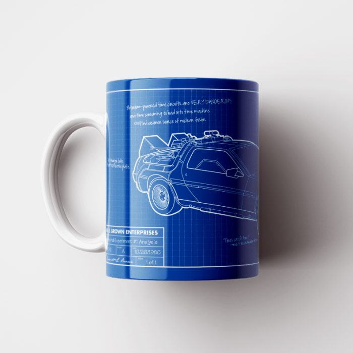 Taza Volver al Futuro: Delorean Blue Sheet - Imagen 1