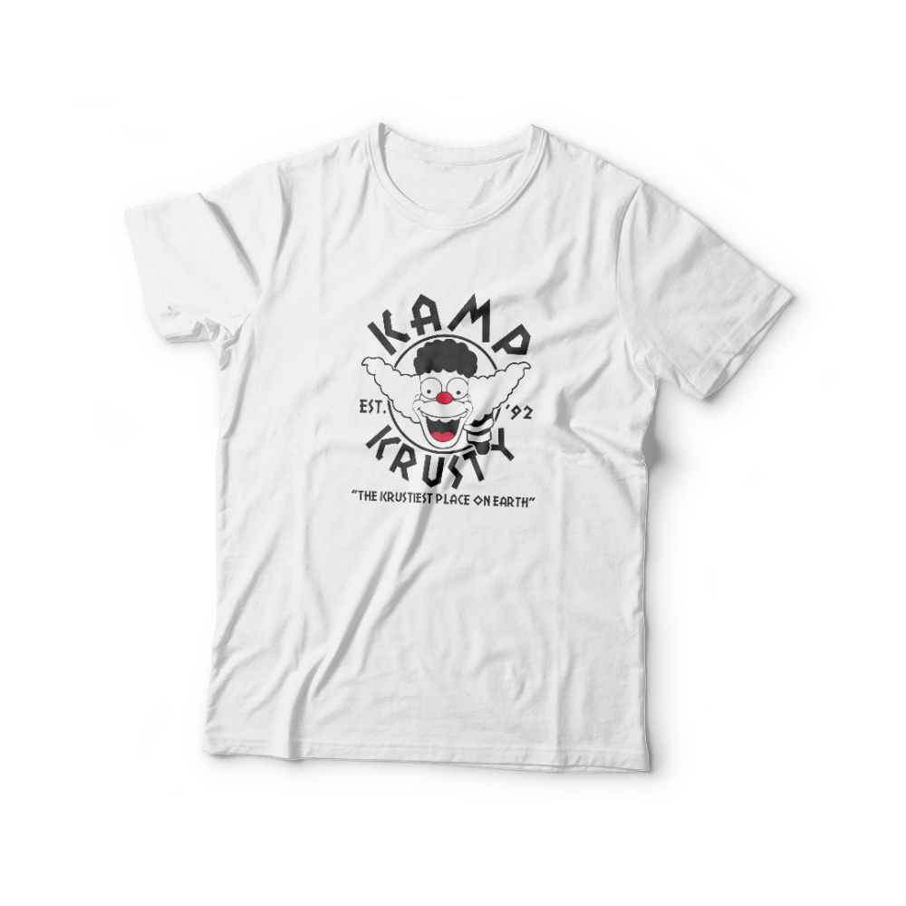 REM-SMP-KAMPKRUS-BLANCA Remera The Simpsons: Kamp Krusty – 1