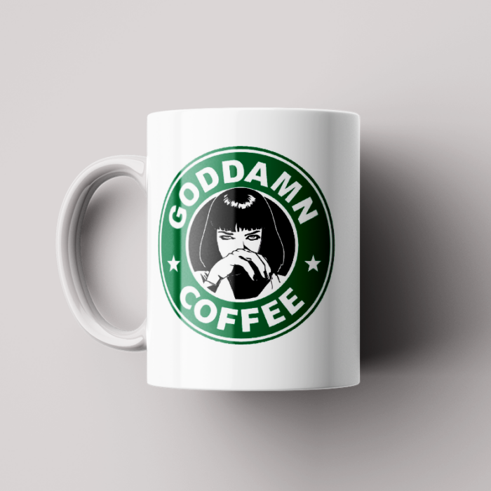 Taza Pulp Fiction: Goddamn Coffee - Imagen 1
