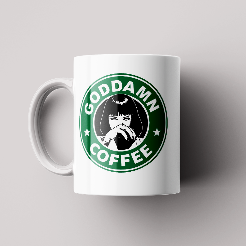 Taza Pulp Fiction: Goddamn Coffee – 1